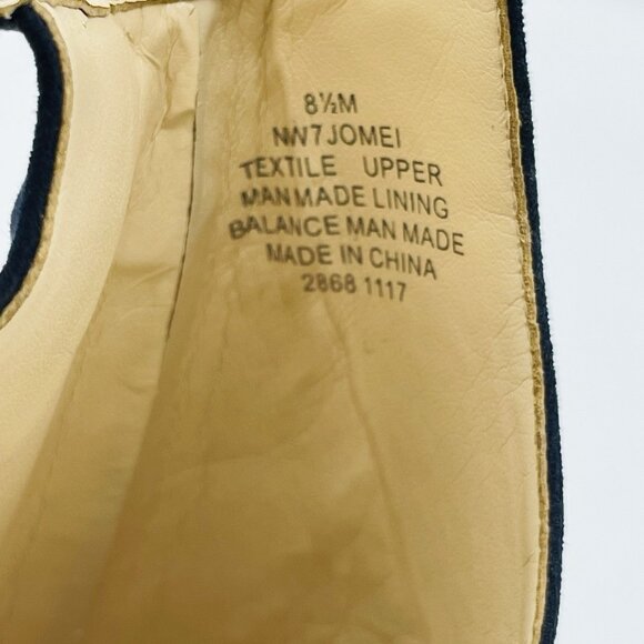 Nine West Shoes Womens Size 8.5 M Navy Blue Heels Open Toe Ankle Strap Sandals - Picture 11 of 12